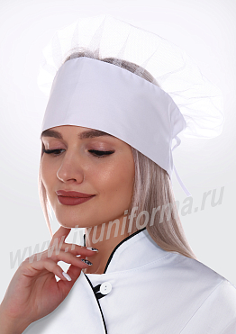 Колпак повара с сеткой женский арт. ГУ-12-47-ТС