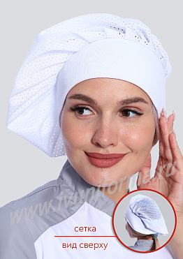 Колпак повара трикотажный женский арт. ГУ-12-48-ТР